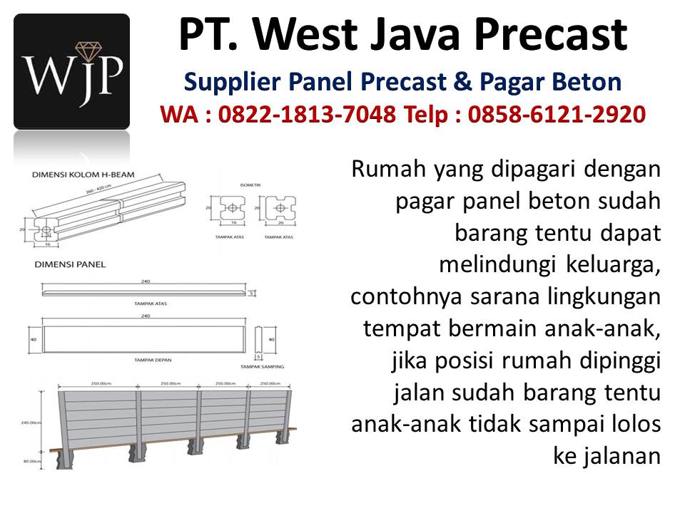 Jual pagar beton minimalis lantai 2 hubungi wa : 082218137048, perusahaan dinding precast di Bandung Panel-gaz-beton