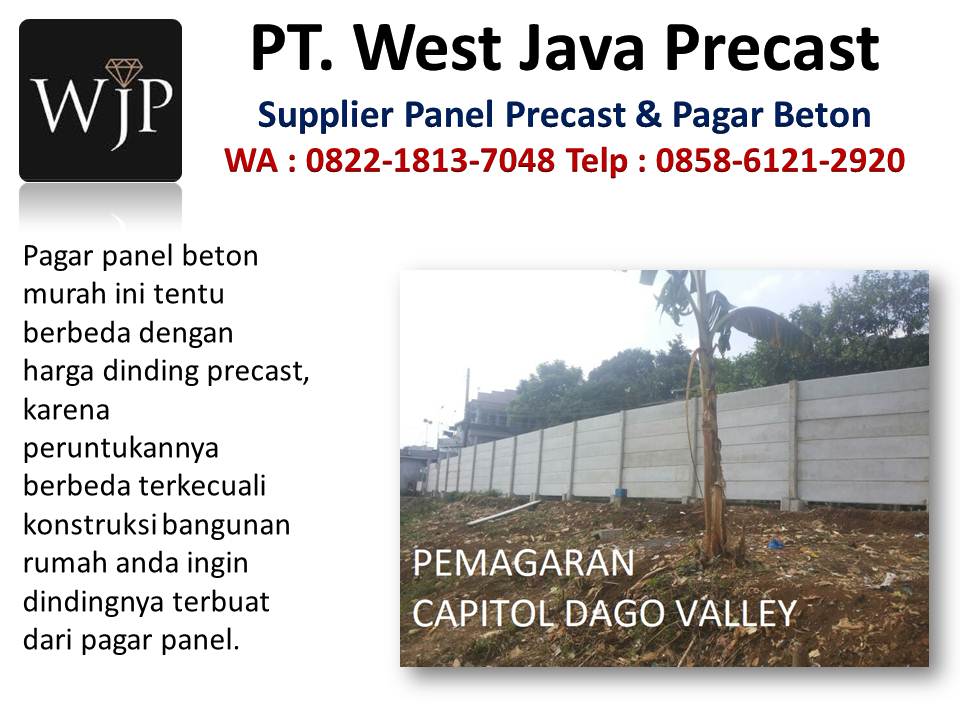 Beton dinding hubungi wa : 085861212920, tempat produksi pagar beton di Bandung.  Panel-pagar-precast