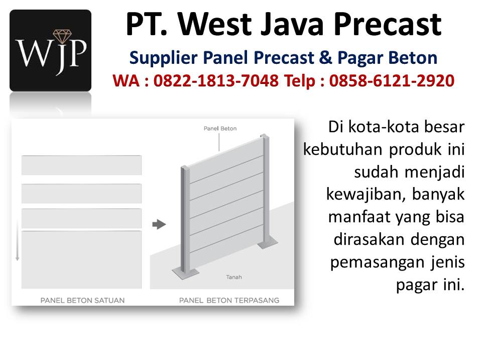 Tebal dinding precast hubungi wa : 082218137048, produsen panel precast di Bandung. Informasi harga dinding beton dan harga panel beton  Panjang-pagar-precast